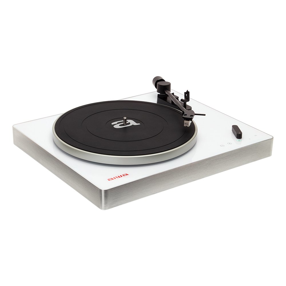 Tocadiscos Bluetooth APX-680BT White Alta Precision BT 5.0 Plato de Metal 27.5cm TRES Velocidades 33 3