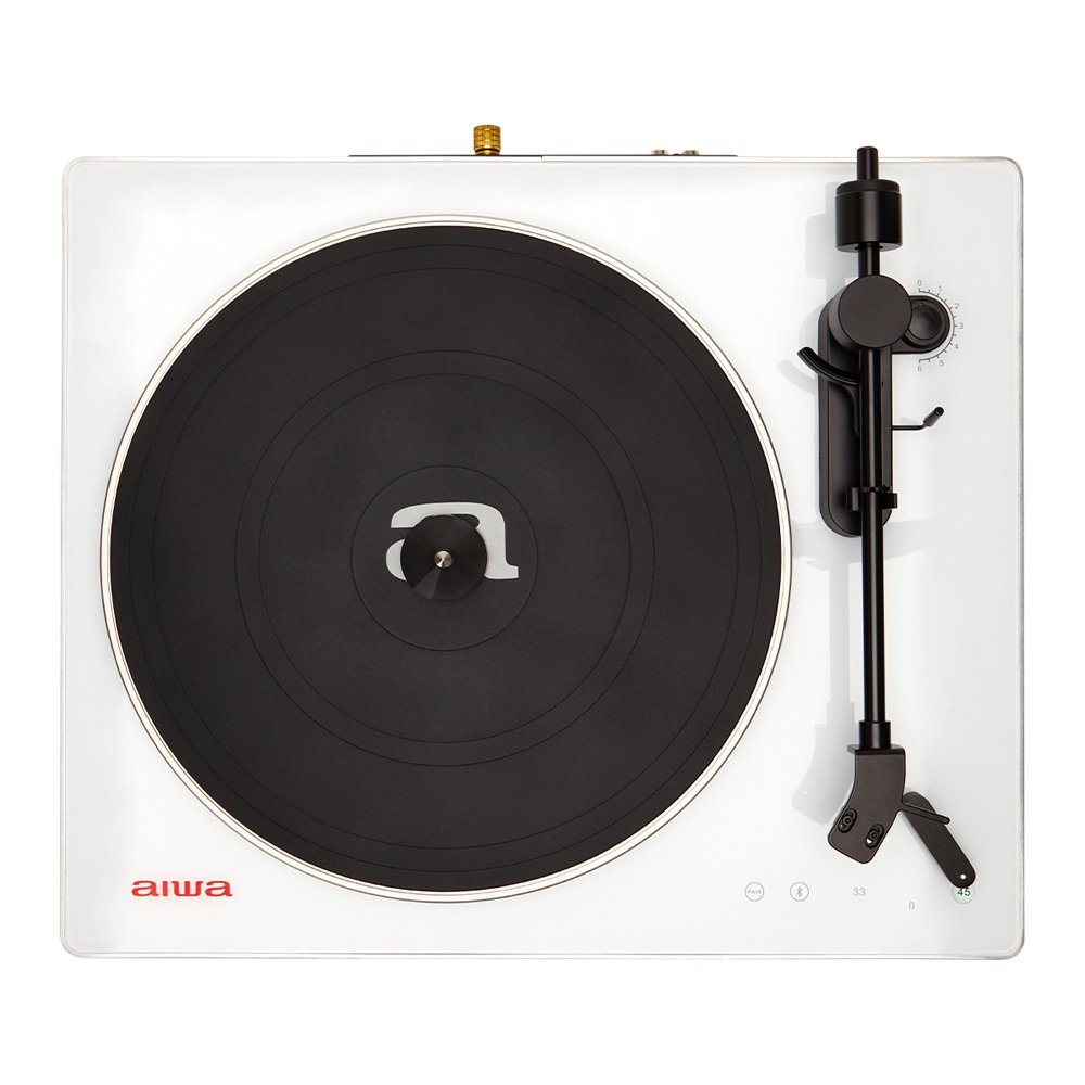 Tocadiscos Bluetooth APX-680BT White Alta Precision BT 5.0 Plato de Metal 27.5cm TRES Velocidades 33 4