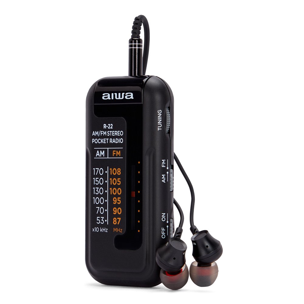 Radio Analogica Mini R-22BK AM/FM Hyperbass Color Negro — vista detalle 1