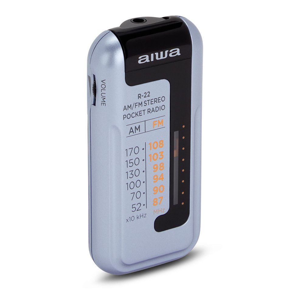 Radio Analogica Mini R-22SL AM/FM Hyperbass Color Silver — vista detalle 1
