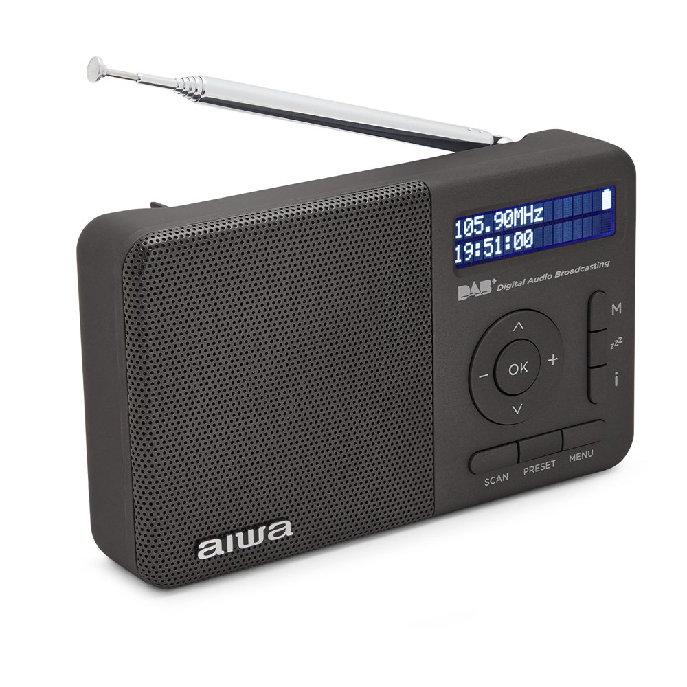 Radio Digital con Altavoz RD-40DAB/BK 50 Memorias Reloj Digital Altavoz 2" Bateria 3.7V 2000mAh Color Negro — vista detalle 1