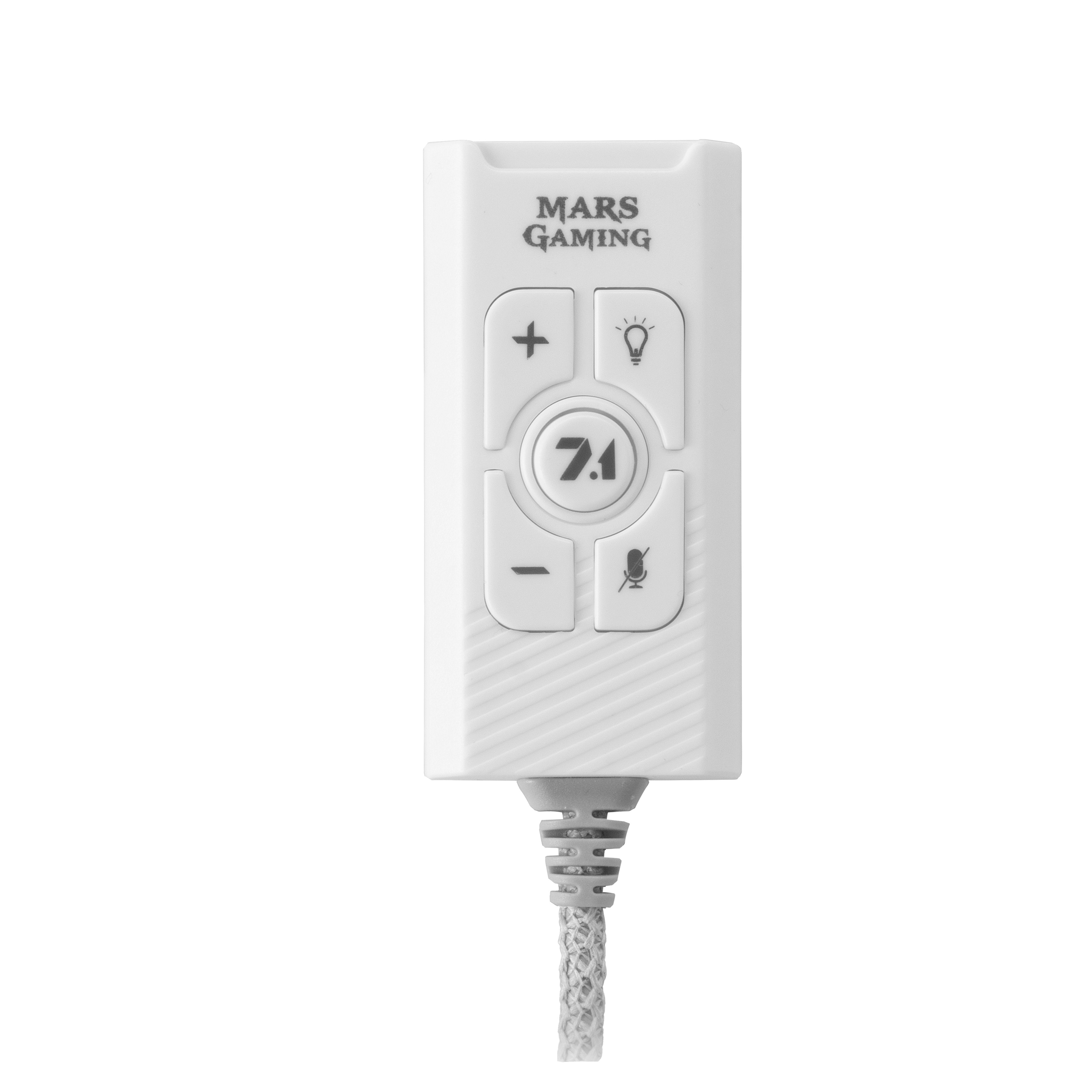 Tarjeta de Sonido USB 7.1 MSC2 White Sonido Profesional Conexion JACK 3.5mm y Puerto USB 2
