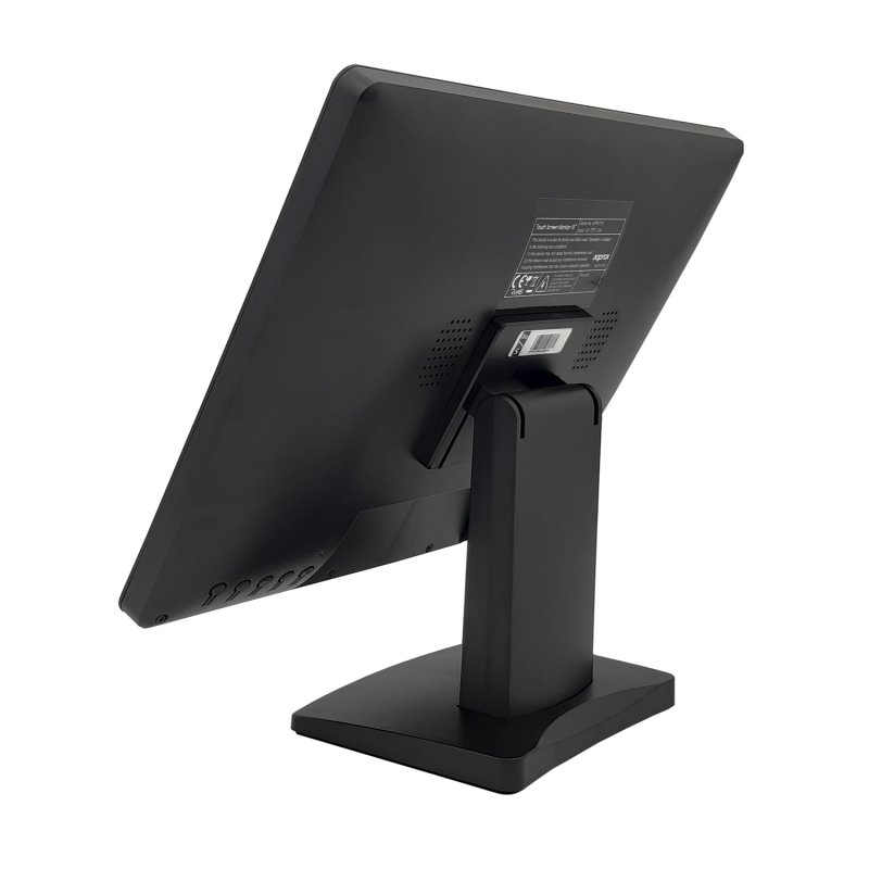 Monitor 15" Tactil Resistiva TPV APPMT15W4 4:3 VGA Negro 5ms 300cd/m2 Tactil de 4 Hilos Grado A+ VESA 75x75 5