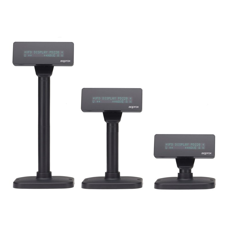 Visor TPV para Cliente 40 Caracteres (20 Columnas X 2 LINEAS) Color Negro 3