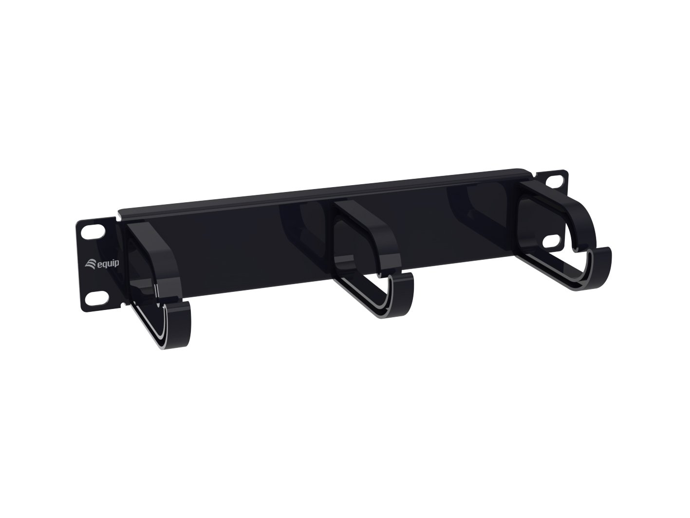 EQUIP Panel Organizador Cables 1U Rack 10" Negro