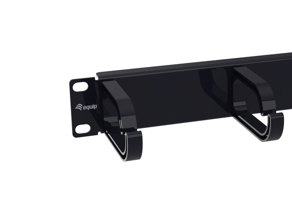 EQUIP Panel Organizador Cables 1U Rack 10" Negro 2