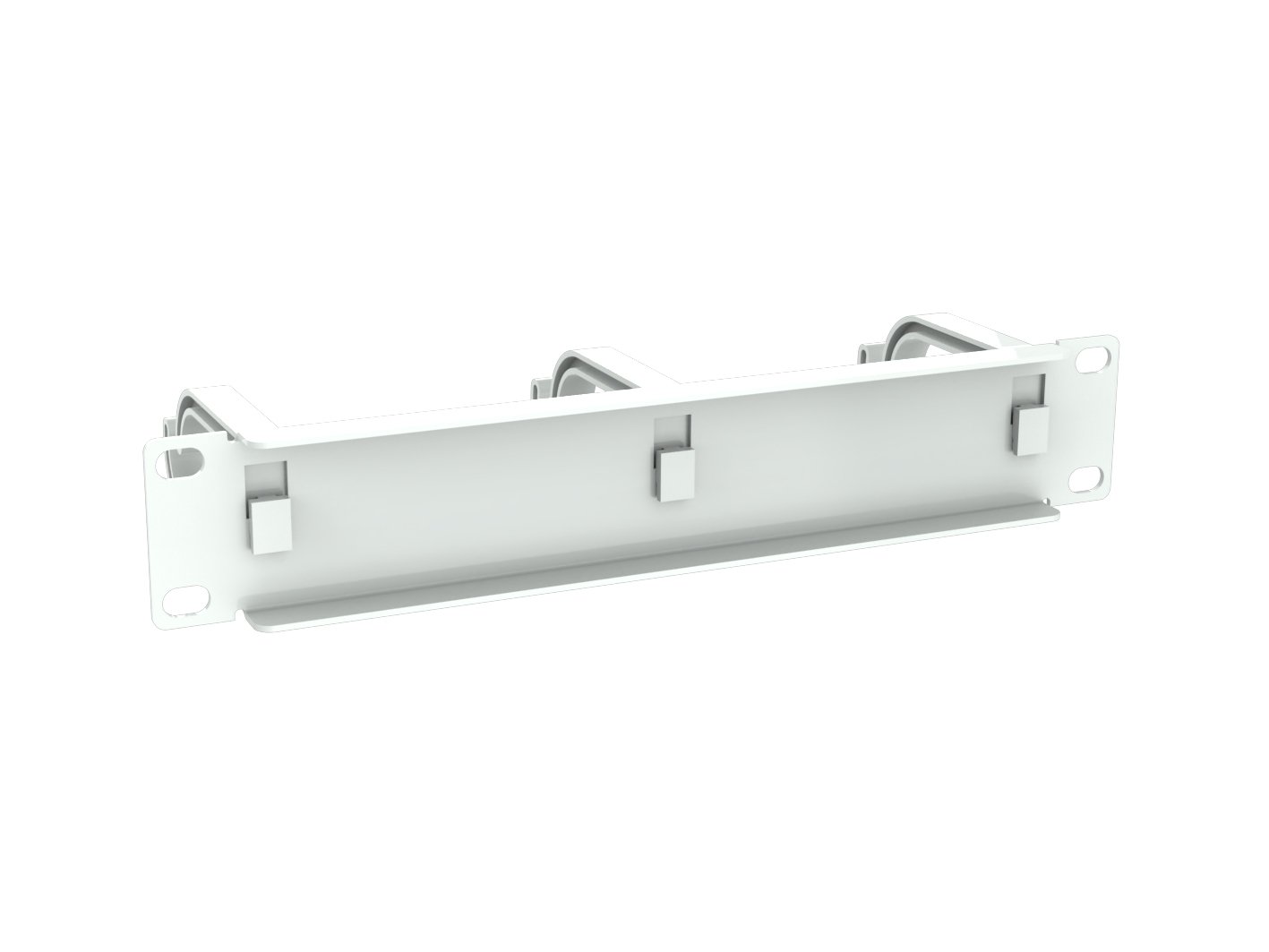 EQUIP Panel Organizador Cables 1U Rack 10" — Gris RAL 7035 3