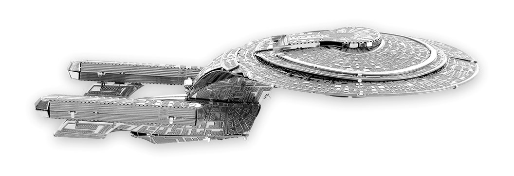 Fascinations Star Trek U.S.S. Enterprise — Maqueta 3D metal, montaje sin pegamento