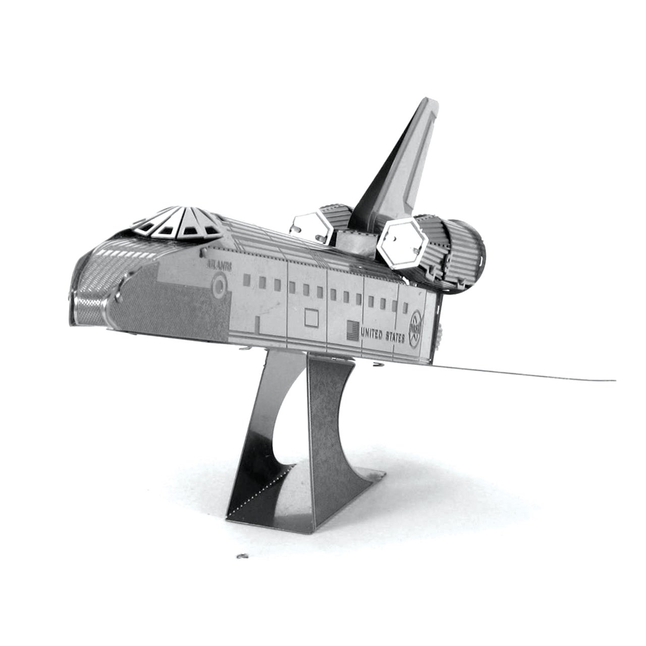 Maqueta 3D Metal Space Shuttle Enterprice Montaje sin Pegamento ni Soldadura Maquetas 3D — vista detalle 1