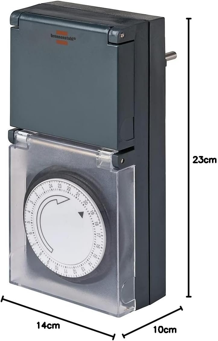 BRENNENSTUHL MZ-44 — Temporizador exterior 24h IP44 4