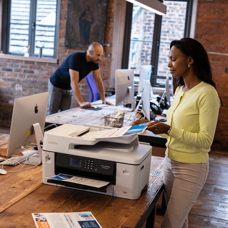 Multifuncion Inkjet MFC-J6540DWE Ecopro 28/28PPM A3 WIFI FAX ADF Duplex Color Blanco 4