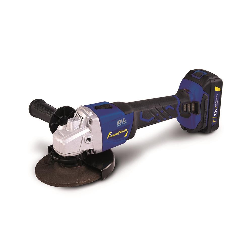 Amoladora con Bateria 20V LI-ION 4Ah 11500RPM DISCO-115mm