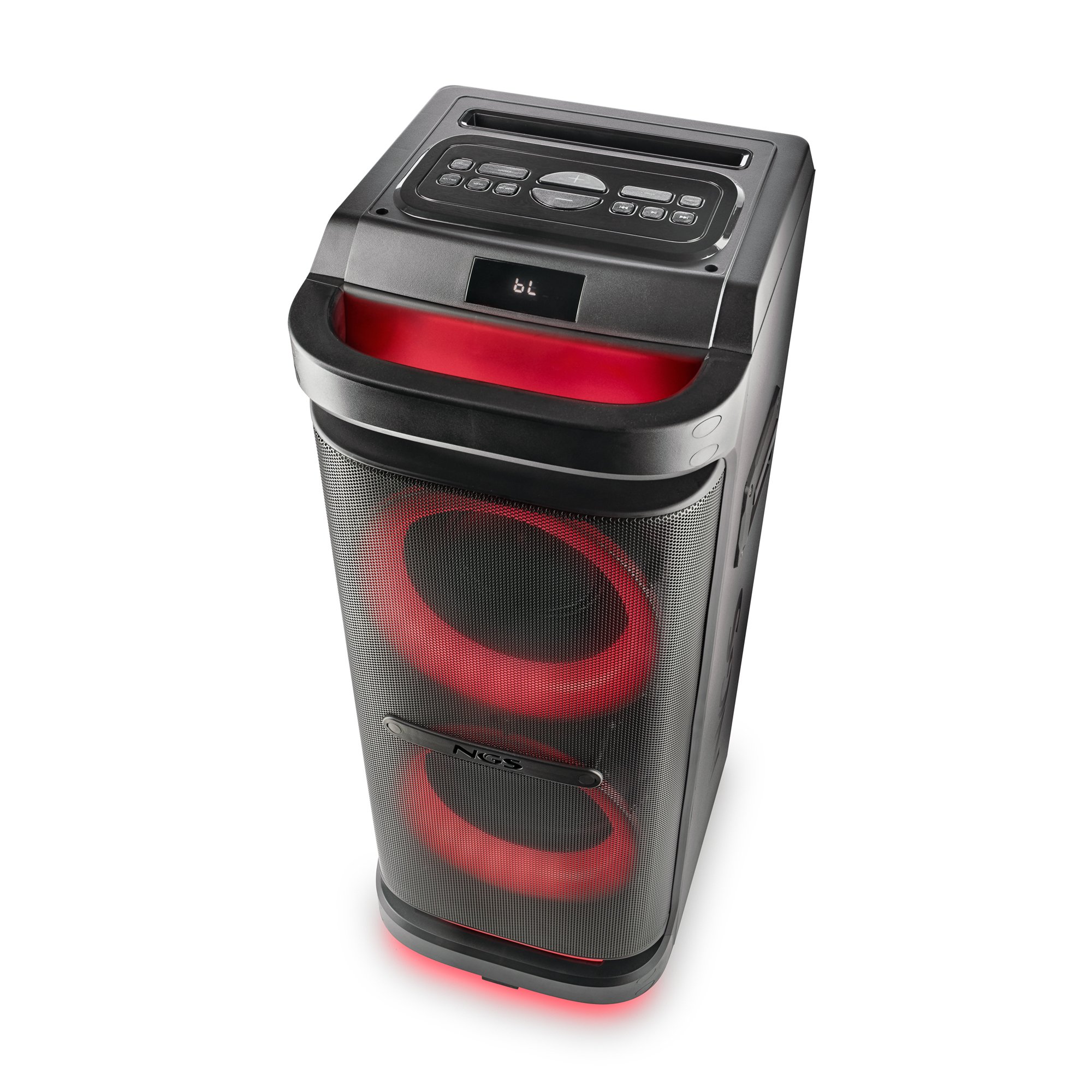 Altavoz Bluetooth Trolley WILDSPACE2 2000W Tecnologia BT y TWS USB/AUX IN. Luces LED — vista detalle 2