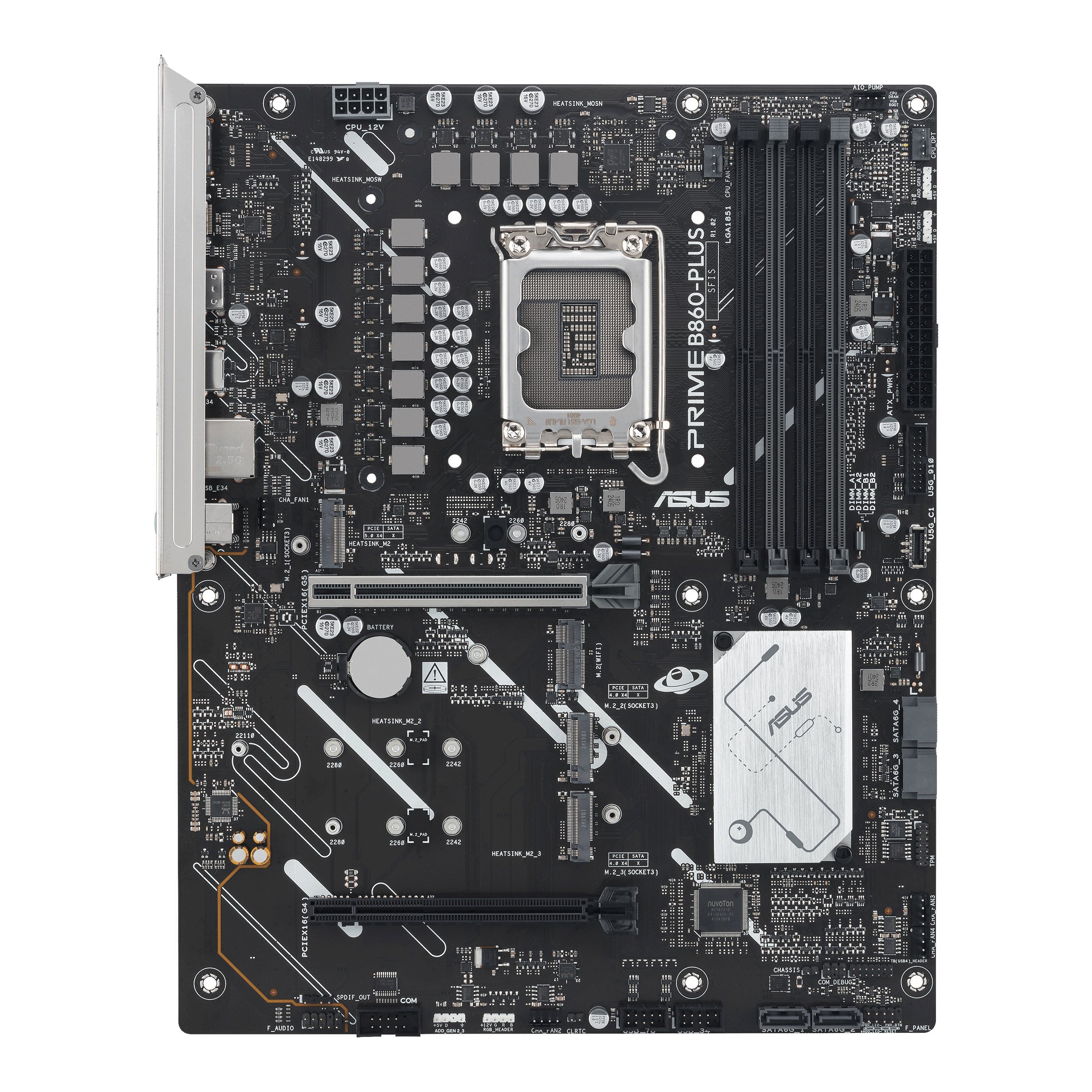ASUS PRIME B860-PLUS-CSM — Placa base ATX con DDR5 8666MHz 8