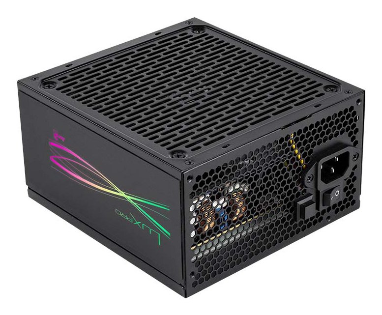 AEROCOOL Lux Pro 750W — Fuente modular 80+ Bronze con RGB 2