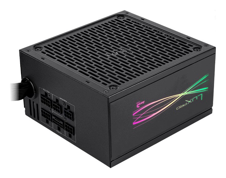 AEROCOOL 850W LUX PRO — Fuente modular 80+ Bronze con RGB