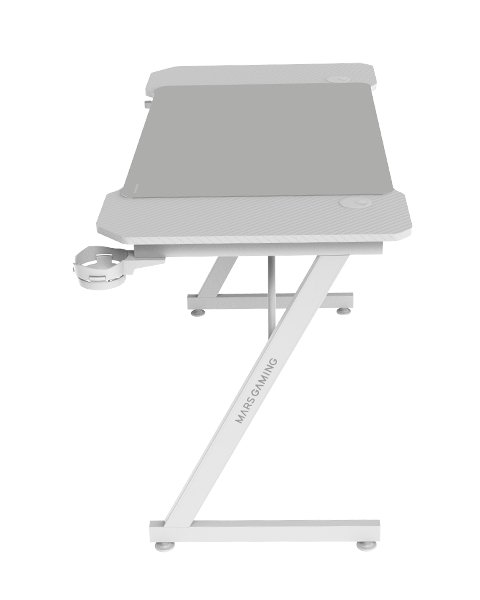 Mesa MGD X120 Chasis de Acero Tablero Blanco 120x60 Diseño Fibra Carbono ALF. XXL — vista detalle 1
