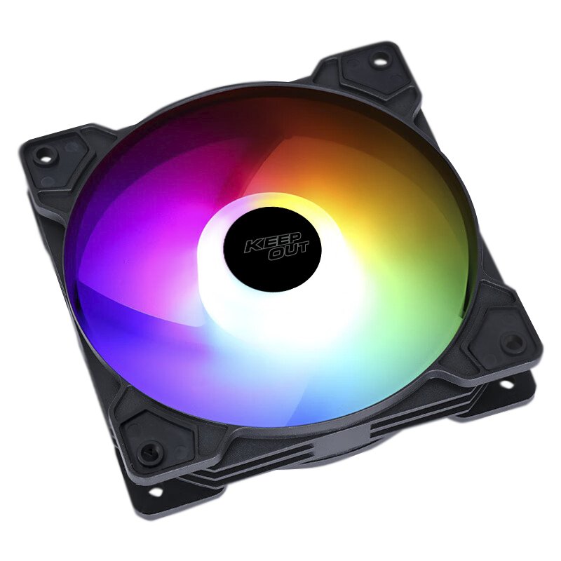 Ventilador Interno XFC-120F RGB 120mm 4 PIN Molex Color Negro — vista detalle 1