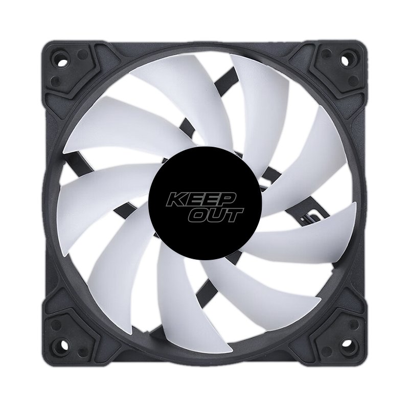 Ventilador Interno XFC-120F RGB 120mm 4 PIN Molex Color Negro — vista detalle 2