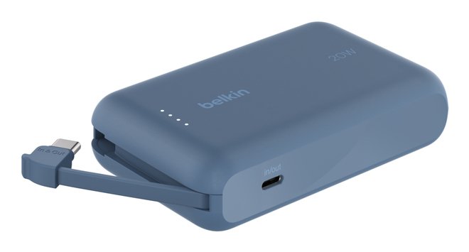 Belkin BPB021HQBL Boost Charge — 10,000 mAh con cable USB-C 20W