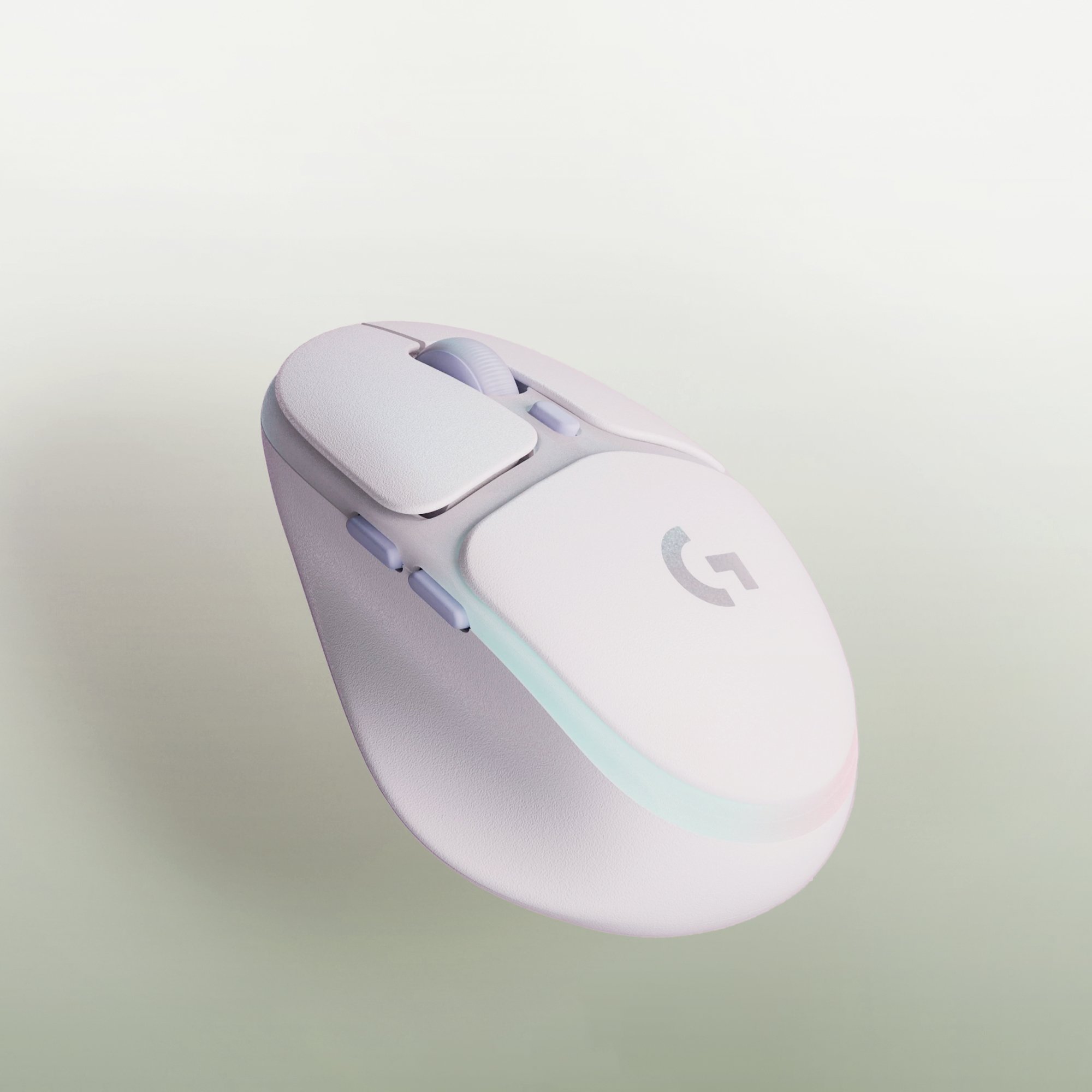 Mouse Bluetooth G705 RGB 8200 DPI 6 Botones Color Blanco — vista detalle 2