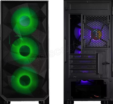 TOOQ TQGCC901-B — Caja Gaming Micro ATX con panel lateral abatible — vista detalle 2