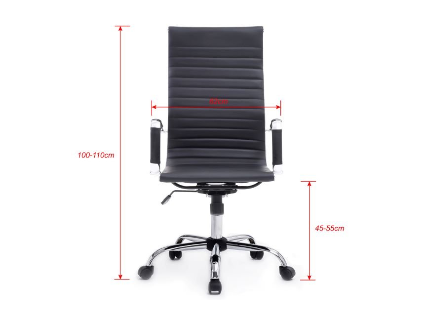EQUIP — Silla de oficina respaldo alto, diseño ergonómico, revestimiento PU 10