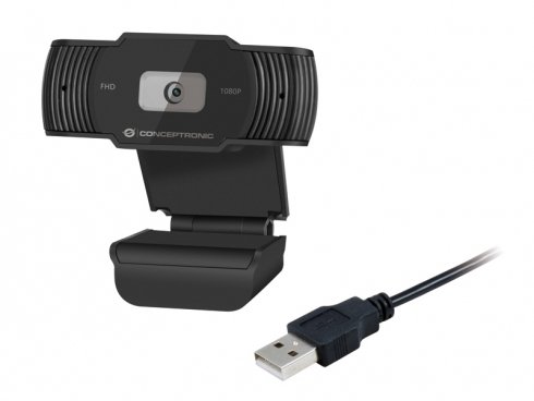 Conceptronic AMDIS04 — Webcam FHD 1080p con micrófono integrado 3