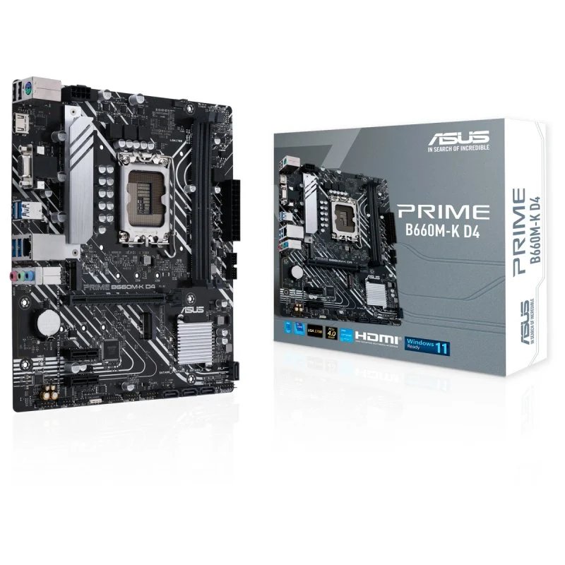 ASUS PRIME B760M-K — Placa base M-ATX socket 1700 con DDR5 5600MHz 6