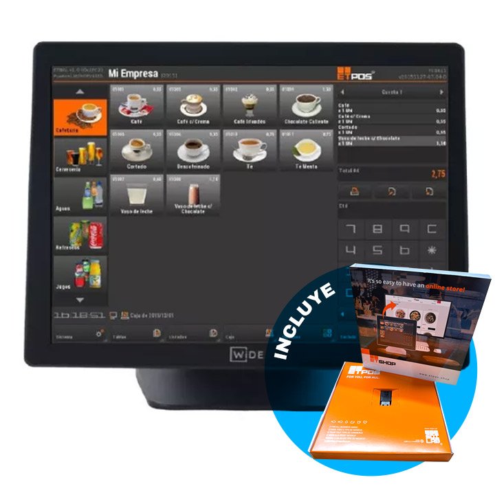 Software Personalizable de TPV Pro **L. Electronica +usb Instalacion Etlock PLUG AND PLAY 6