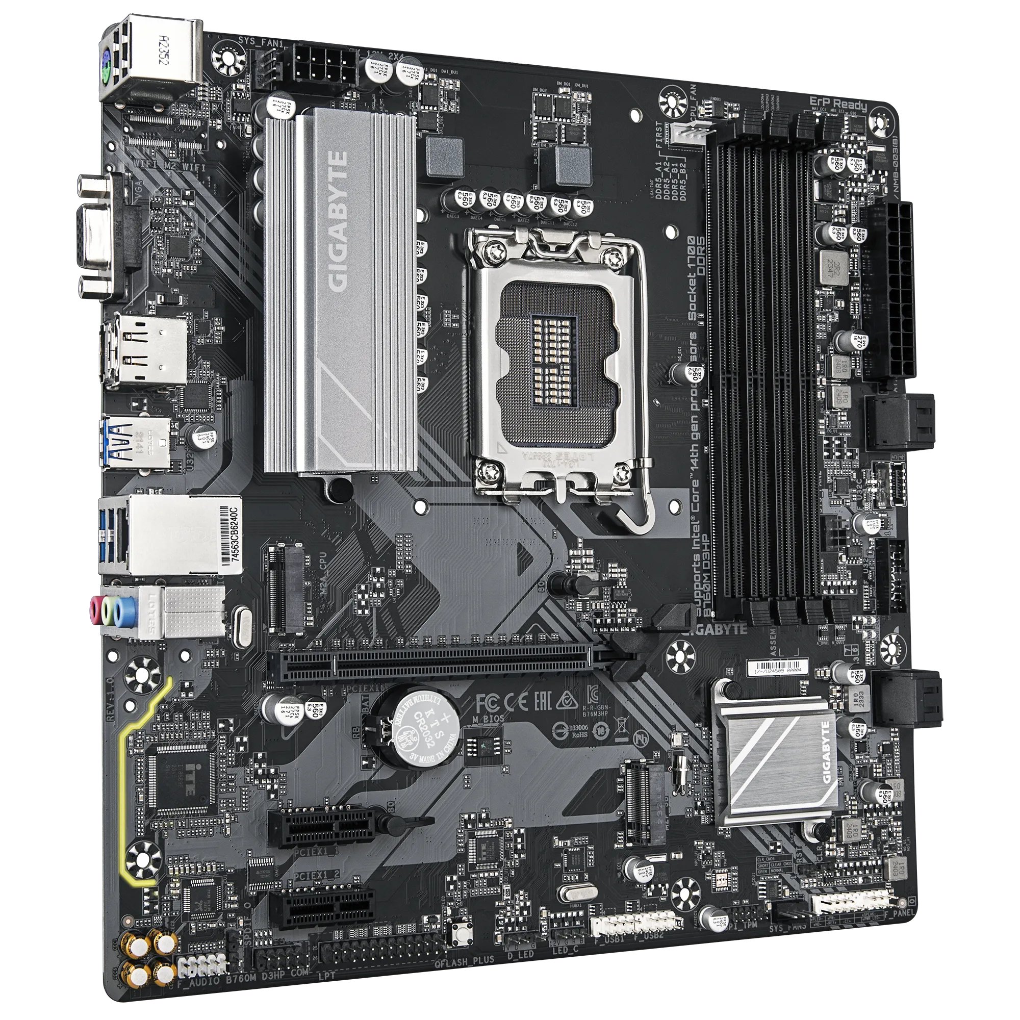GIGABYTE B760M D3HP — Placa base M-ATX con DDR5 y doble M.2 4
