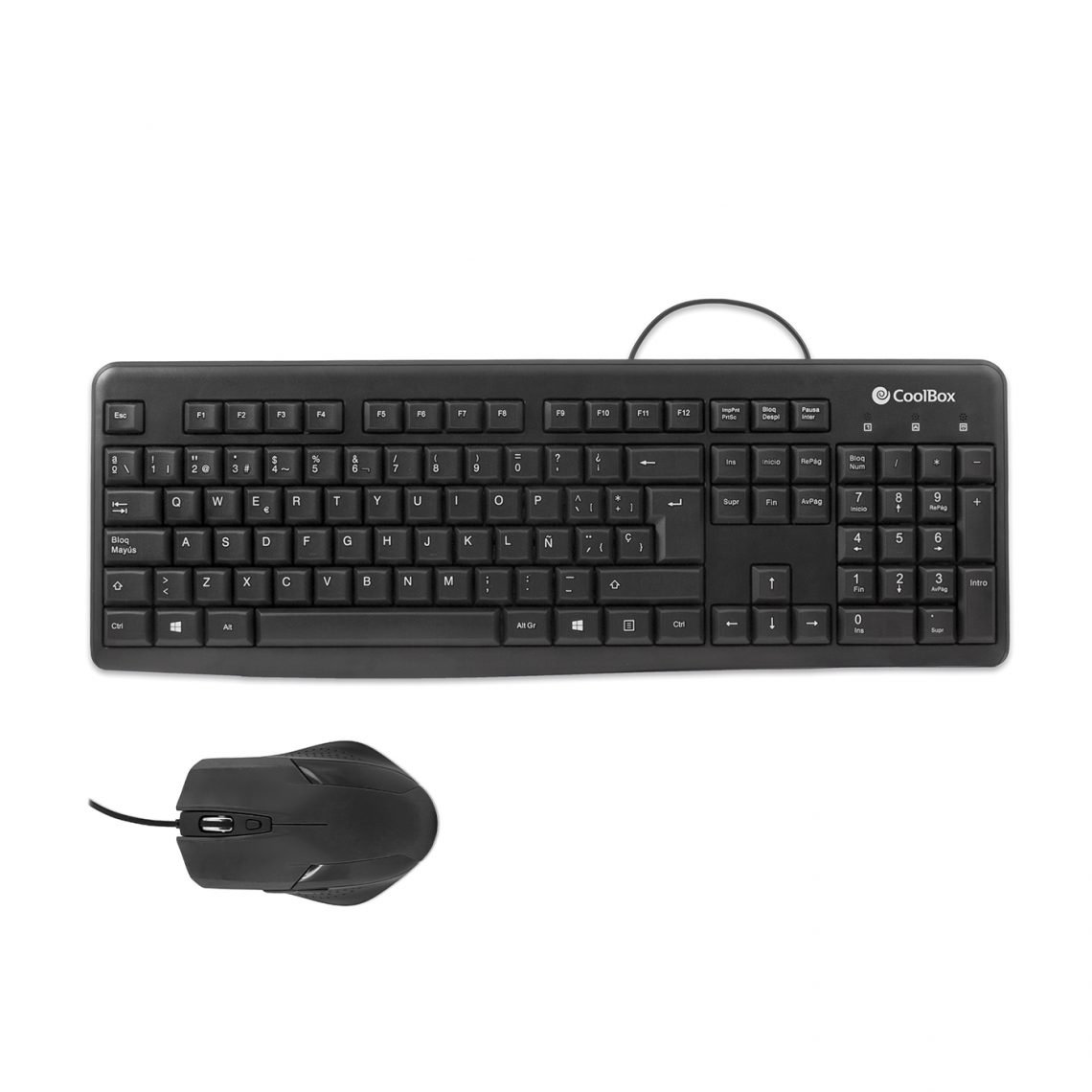 Teclado y Mouse COO-KTR-01U Raton 1600DPI 3