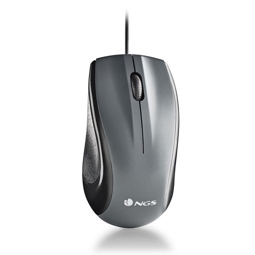 Mouse MUSK Laser con Cable de 1200 DPI USB Ambidiestros Negro — vista detalle 1