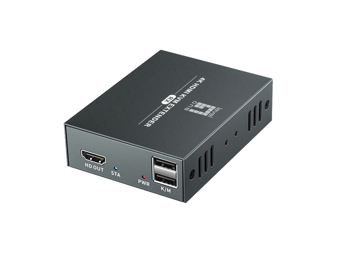 Level One HVE-8111 — Extensor HDMI 4K + USB hasta 100m por Cat6 2