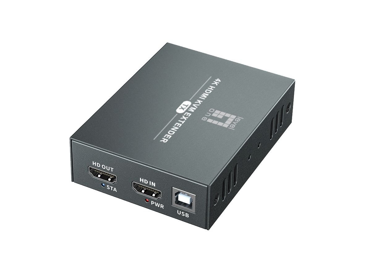 Level One HVE-8111 — Extensor HDMI 4K + USB hasta 100m por Cat6 3