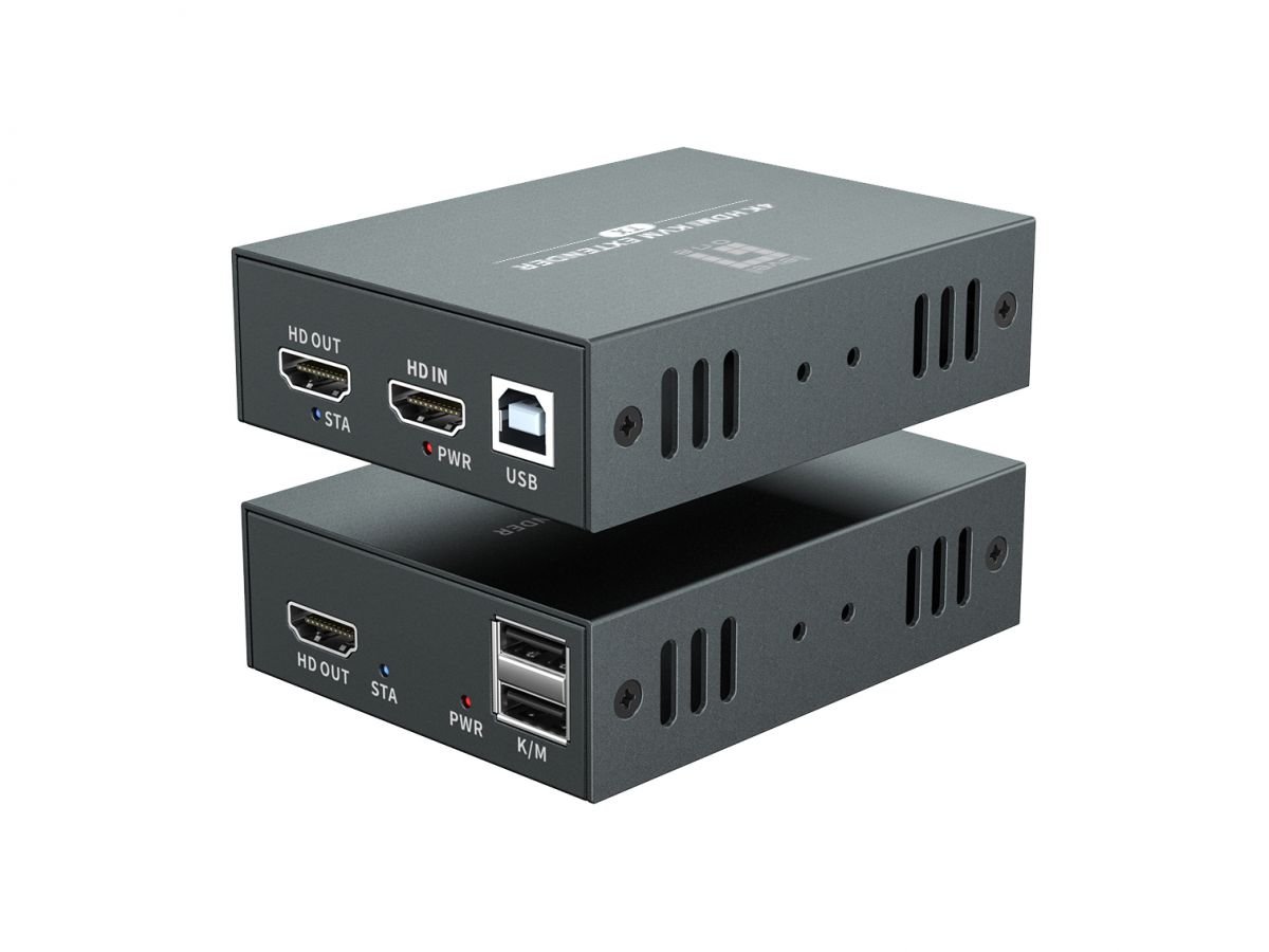 Level One HVE-8111 — Extensor HDMI 4K + USB hasta 100m por Cat6 5