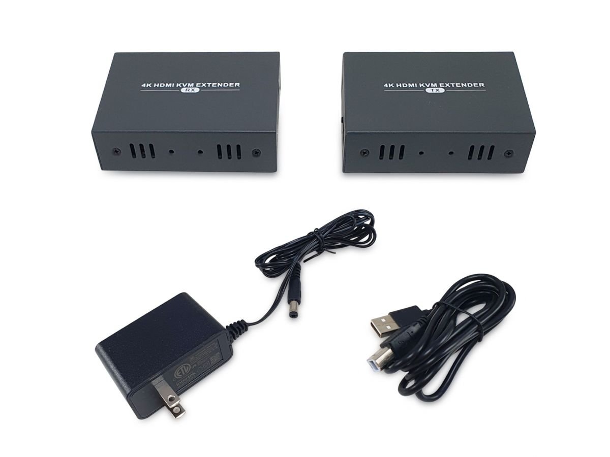 Level One HVE-8111 — Extensor HDMI 4K + USB hasta 100m por Cat6 6