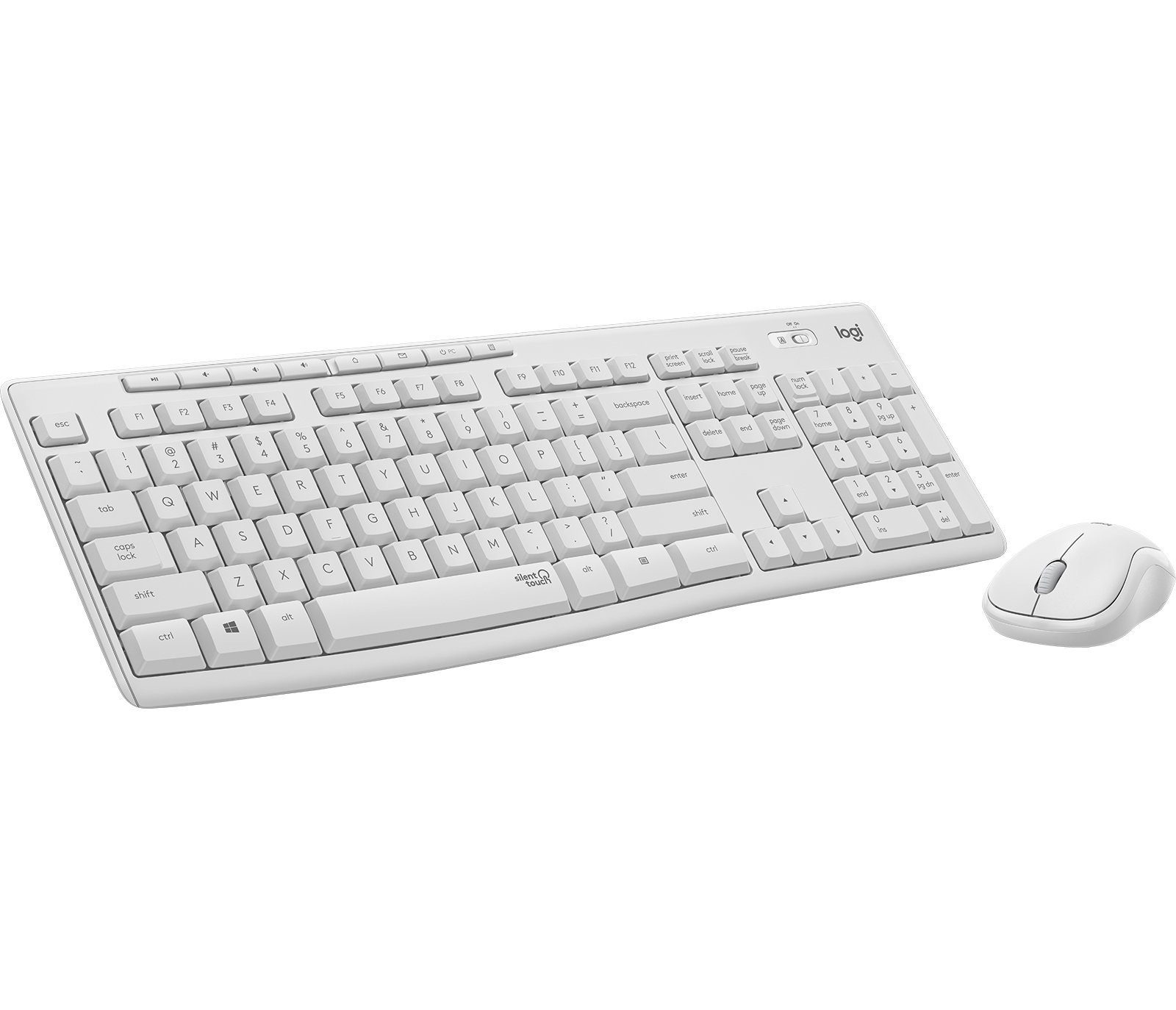Logitech MK295 — Combo teclado y mouse inalámbrico silencioso blanco 8