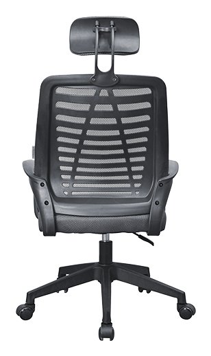 Silla Ergonomica Mgcergobbk Negro Respaldo en Malla Transpirable Reposacabezas Ajustable — vista detalle 2