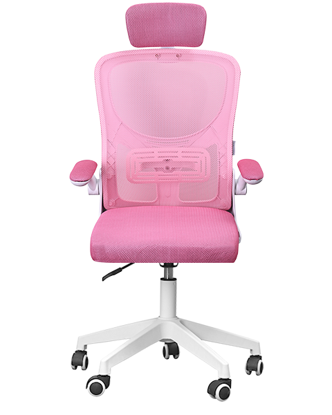 Silla Ergonomica Mgcergopluswpk Rosa y Blanco Malla Trans...