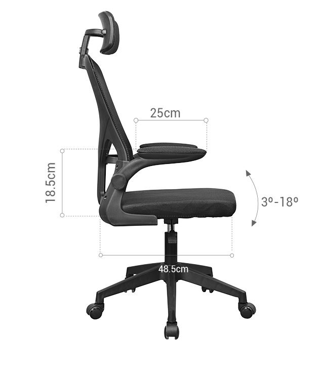 Silla Ergonomica Mgcergopluswpk Rosa y Blanco Malla Transpirable Reposacabezas Reposabrazos Ajustable 3