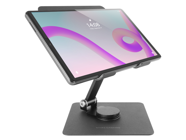 MARS GAMING MARSTW — Soporte tablet plegable rotación 360° ajuste altura 4