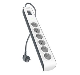 Belkin BSV603VF2M-V2 — Regleta 6 tomas con protección sobretensiones