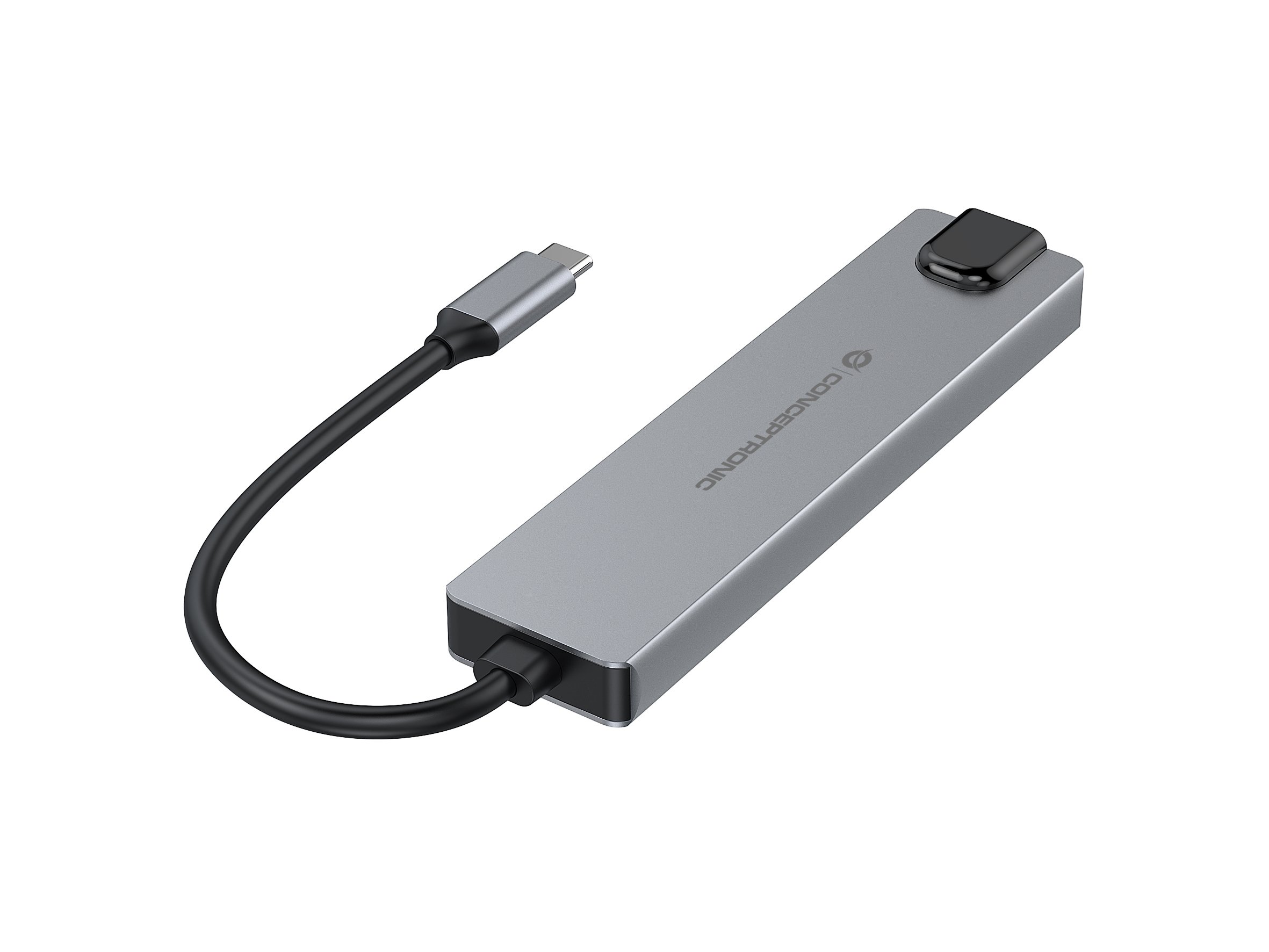 Conceptronic Docking USB-C 6-en-1 — HDMI 4K + Carga 140W — vista detalle 1