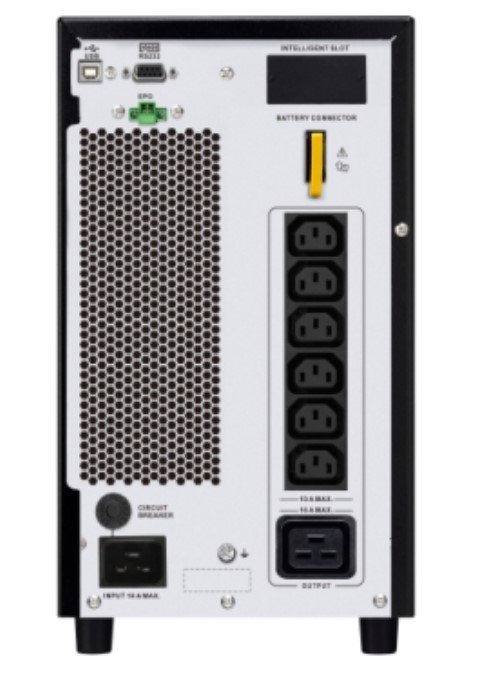 SAI ON-LINE SRV3KI-E EASY UPS 3000VA 2700W 230V 6xIEC 1xIEC C19 Formato Torre LCD Ranura para Tarjeta Inteligente — vista detalle 1