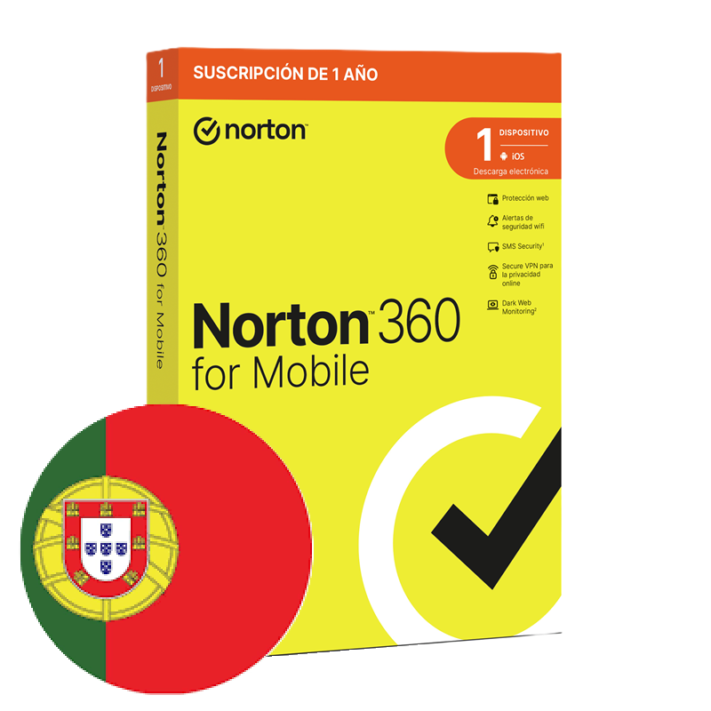 Norton 360 Mobile — Protección para 1 dispositivo, 12 meses