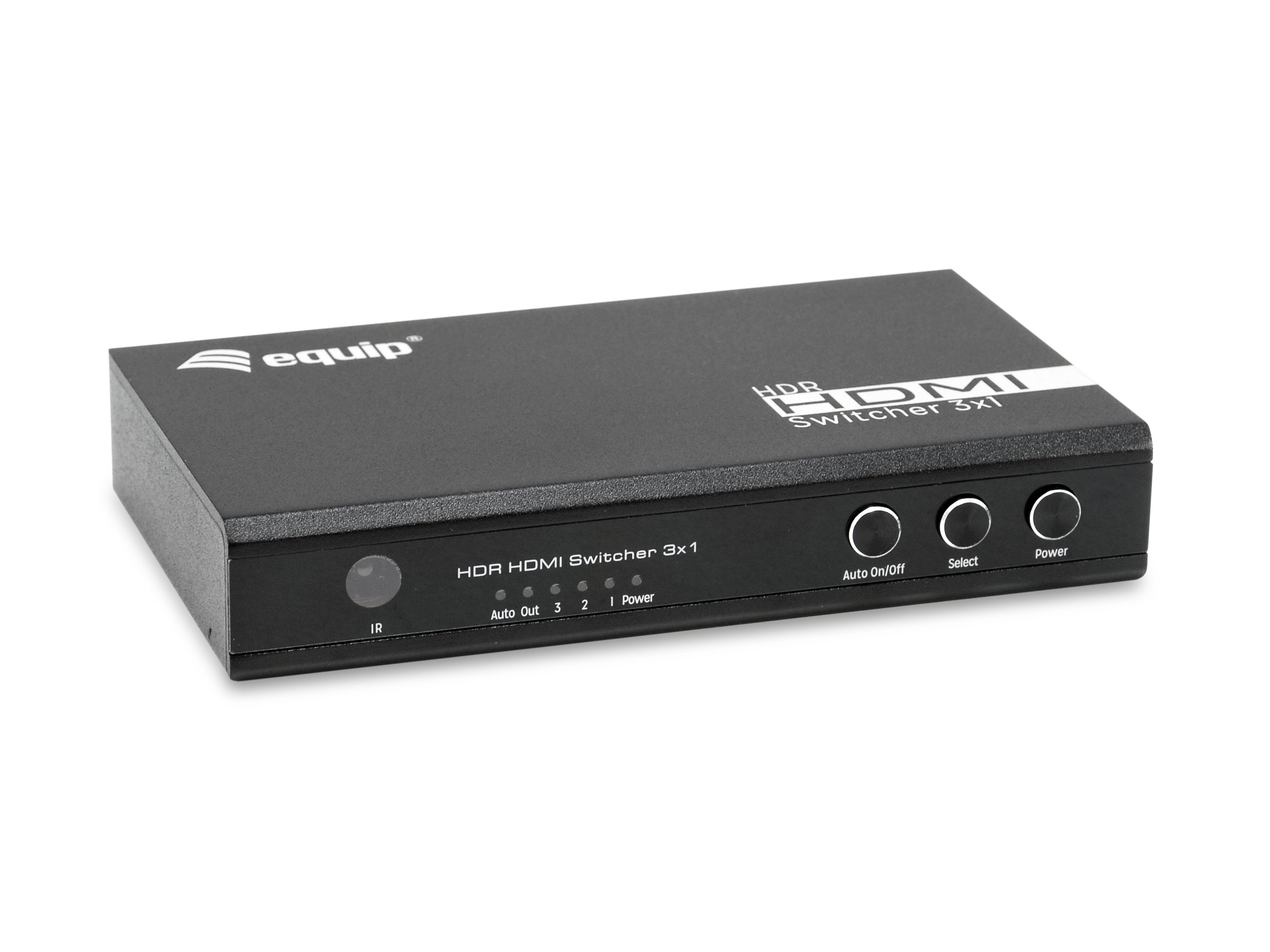 EQUIP Switch HDMI 3x1 — 4K con alimentación USB