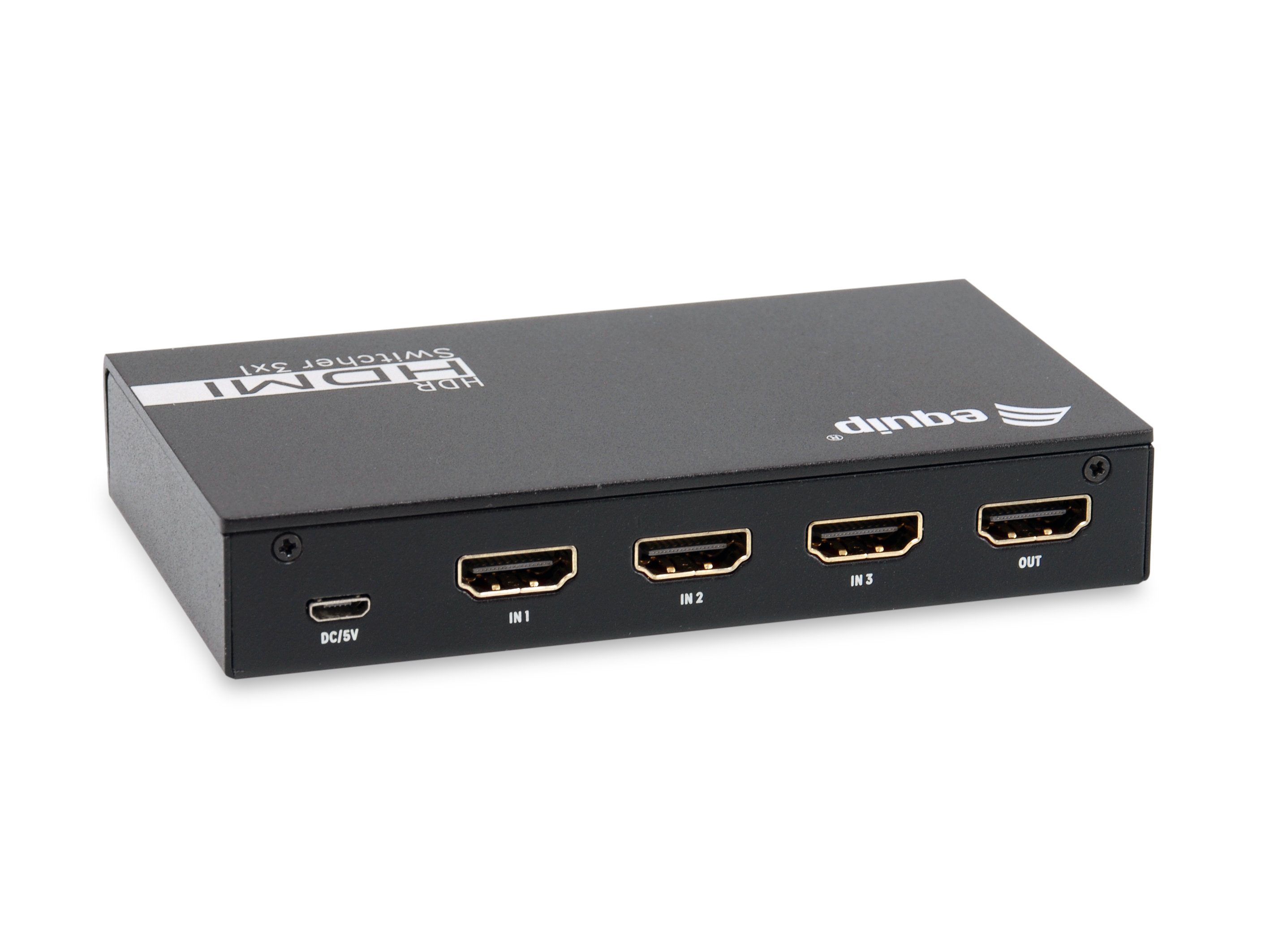 EQUIP Switch HDMI 3x1 — 4K con alimentación USB 2
