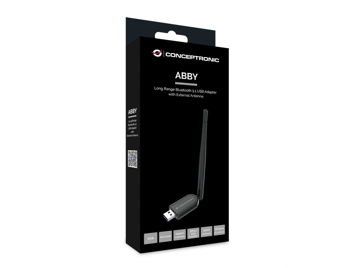 CONCEPTRONIC ABBY07B — Adaptador Bluetooth 5.1 alcance 100m 4