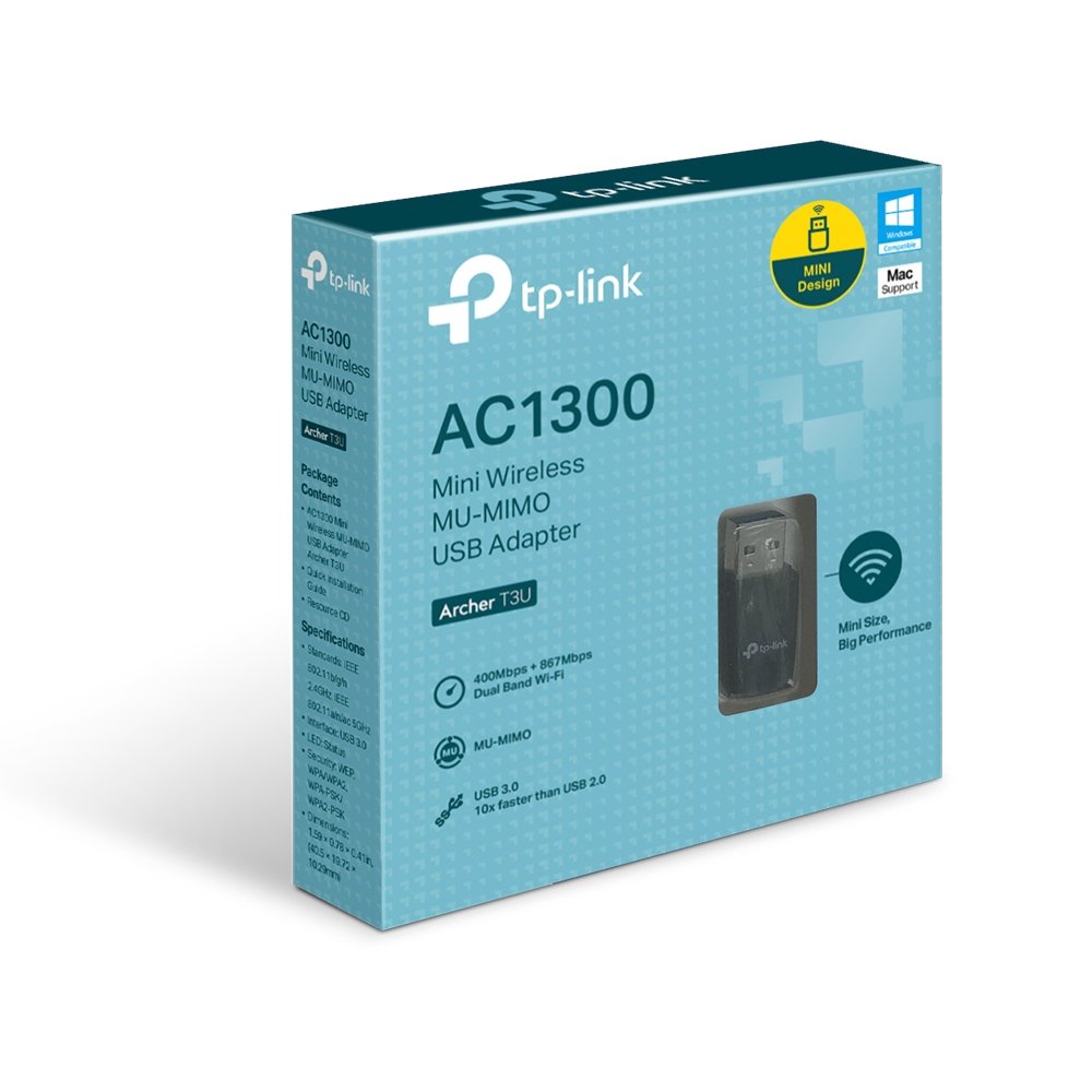TP-LINK Archer T3U — Adaptador WiFi AC1300 USB 3.0 compacto 4